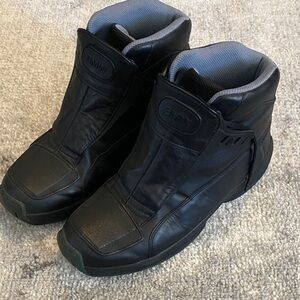 BMW Men's Black and Gray Motorcycle Boots